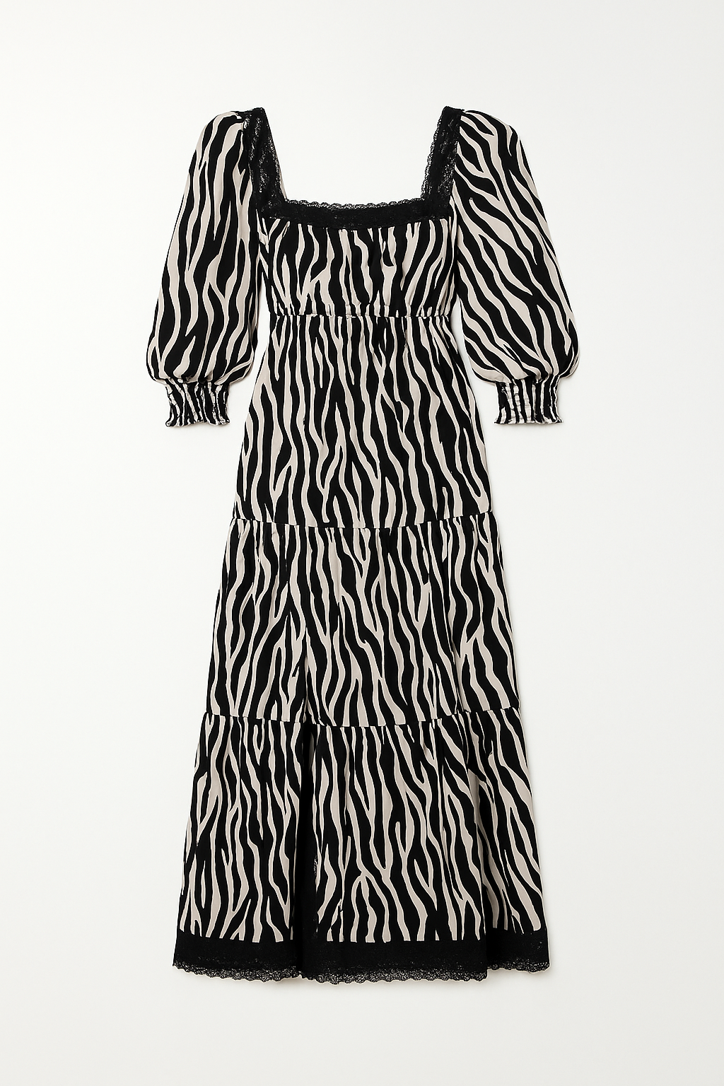 Zebra Print Edit Maxi Dress