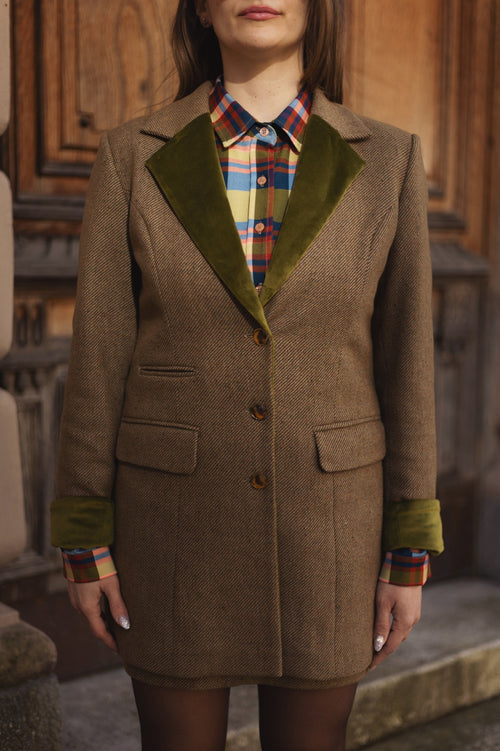 Brown Tweed Blazer