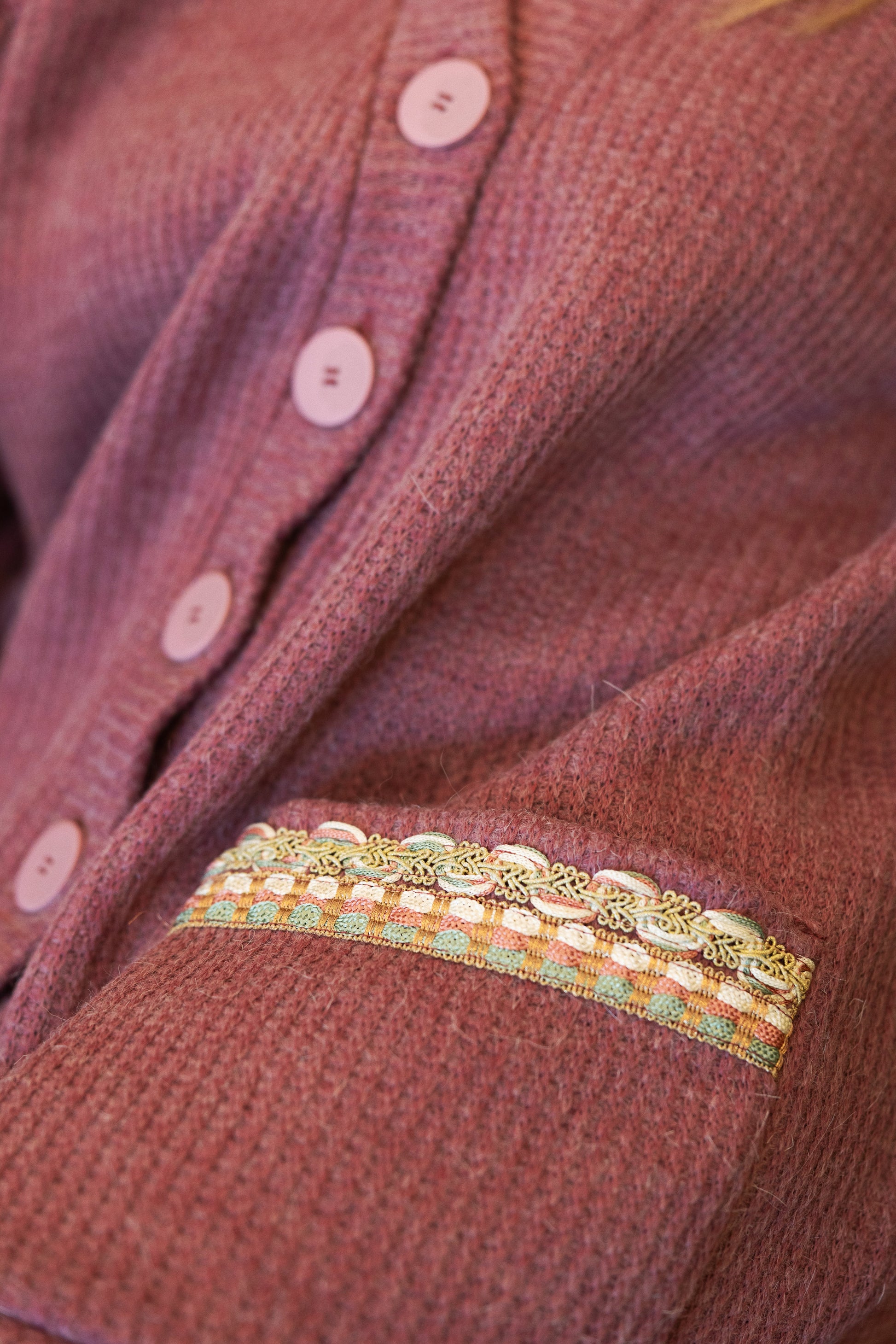 Velvet Ash Rose Cardigan